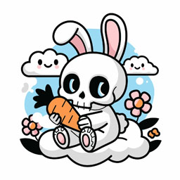 [em_skull:骷髅小白兔吃萝卜]